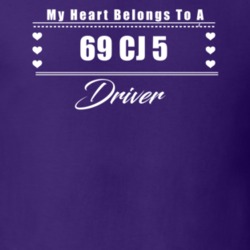 My Heart Belongs To A 1969 Cj 5 Driver Dark Color T Shirt
