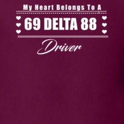 My Heart Belongs To A 1969 Delta 88 Driver Dark Color T Shirt