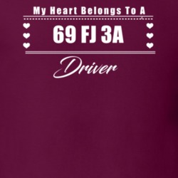 My Heart Belongs To A 1969 Fj 3A Driver Dark Color T Shirt