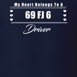 My Heart Belongs To A 1969 Fj 6 Driver Dark Color T Shirt