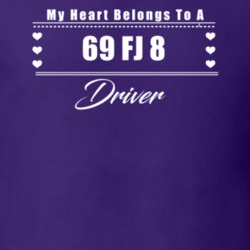 My Heart Belongs To A 1969 Fj 8 Driver Dark Color T Shirt