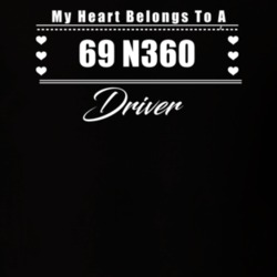 My Heart Belongs To A 1969 N360 Driver Dark Color T Shirt