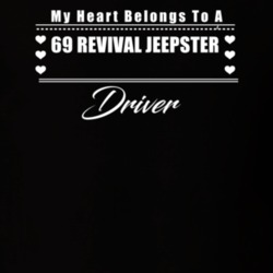 My Heart Belongs To A 1969 Revival Jeepster Driver Dark Color T Shirt