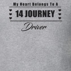 My Heart Belongs To A 2014 Journey Driver Light Color T Shirt