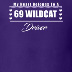 My Heart Belongs To A 1969 Wildcat Driver Dark Color T Shirt