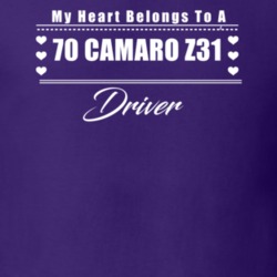 My Heart Belongs To A 1970 Camaro Z31 Driver Dark Color T Shirt