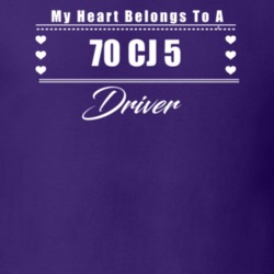 My Heart Belongs To A 1970 Cj 5 Driver Dark Color T Shirt