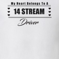 My Heart Belongs To A 2014 Stream Driver Light Color T Shirt