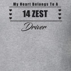 My Heart Belongs To A 2014 Zest Driver Light Color T Shirt