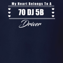 My Heart Belongs To A 1970 Dj 5B Driver Dark Color T Shirt