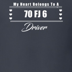 My Heart Belongs To A 1970 Fj 6 Driver Dark Color T Shirt
