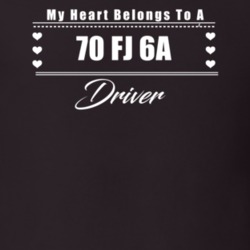 My Heart Belongs To A 1970 Fj 6A Driver Dark Color T Shirt