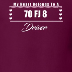 My Heart Belongs To A 1970 Fj 8 Driver Dark Color T Shirt
