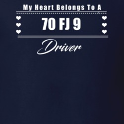 My Heart Belongs To A 1970 Fj 9 Driver Dark Color T Shirt