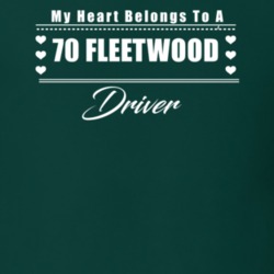 My Heart Belongs To A 1970 Fleetwood Driver Dark Color T Shirt