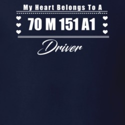 My Heart Belongs To A 1970 M 151 A1 Driver Dark Color T Shirt