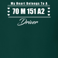 My Heart Belongs To A 1970 M 151 A2 Driver Dark Color T Shirt