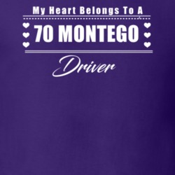 My Heart Belongs To A 1970 Montego Driver Dark Color T Shirt