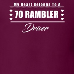 My Heart Belongs To A 1970 Rambler Driver Dark Color T Shirt