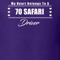 My Heart Belongs To A 1970 Safari Driver Dark Color T Shirt