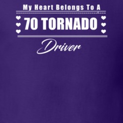 My Heart Belongs To A 1970 Tornado Driver Dark Color T Shirt