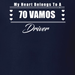 My Heart Belongs To A 1970 Vamos Driver Dark Color T Shirt