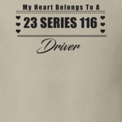 My Heart Belongs To A 1923 Series 116 Driver Light Color T Shirt