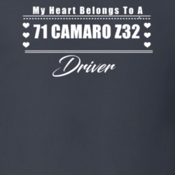 My Heart Belongs To A 1971 Camaro Z32 Driver Dark Color T Shirt