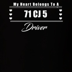 My Heart Belongs To A 1971 Cj 5 Driver Dark Color T Shirt