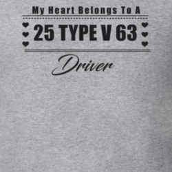 My Heart Belongs To A 1925 Type V 63 Driver Light Color T Shirt