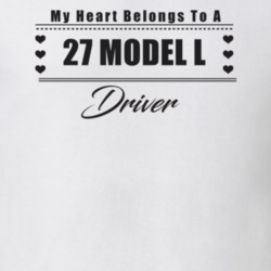 My Heart Belongs To A 1927 Model L Driver Light Color T Shirt
