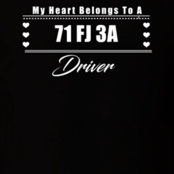 My Heart Belongs To A 1971 Fj 3A Driver Dark Color T Shirt