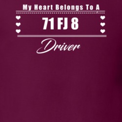 My Heart Belongs To A 1971 Fj 8 Driver Dark Color T Shirt