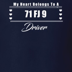 My Heart Belongs To A 1971 Fj 9 Driver Dark Color T Shirt