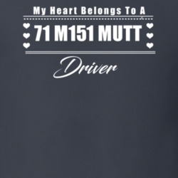 My Heart Belongs To A 1971 M151 Mutt Driver Dark Color T Shirt