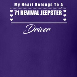 My Heart Belongs To A 1971 Revival Jeepster Driver Dark Color T Shirt