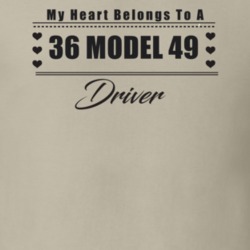 My Heart Belongs To A 1936 Model 49 Driver Light Color T Shirt