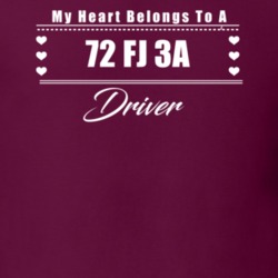 My Heart Belongs To A 1972 Fj 3A Driver Dark Color T Shirt