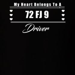 My Heart Belongs To A 1972 Fj 9 Driver Dark Color T Shirt