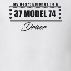 My Heart Belongs To A 1937 Model 74 Driver Light Color T Shirt