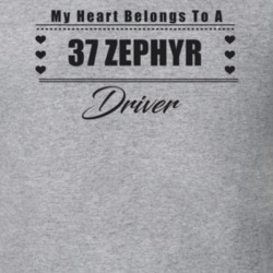 My Heart Belongs To A 1937 Zephyr Driver Light Color T Shirt