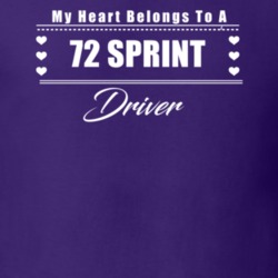 My Heart Belongs To A 1972 Sprint Driver Dark Color T Shirt