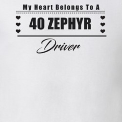 My Heart Belongs To A 1940 Zephyr Driver Light Color T Shirt