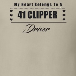 My Heart Belongs To A 1941 Clipper Driver Light Color T Shirt