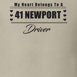 My Heart Belongs To A 1941 Newport Driver Light Color T Shirt