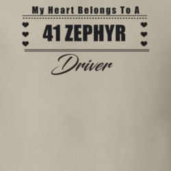 My Heart Belongs To A 1941 Zephyr Driver Light Color T Shirt