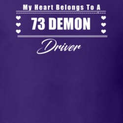 My Heart Belongs To A 1973 Demon Driver Dark Color T Shirt