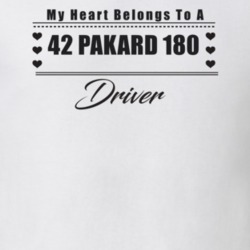 My Heart Belongs To A 1942 Pakard 180 Driver Light Color T Shirt