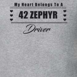 My Heart Belongs To A 1942 Zephyr Driver Light Color T Shirt
