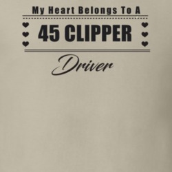 My Heart Belongs To A 1945 Clipper Driver Light Color T Shirt